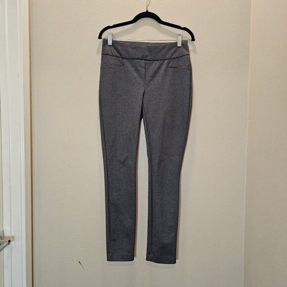 Dalia Women's Herringbone Gray Stretch Pull-On Pants Size M - Picture 1 of 7